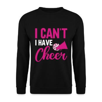 Cheerleadermädchen Cheerleading Jubel Jugend - Unisex Pullover - Schwarz - Vorne - Alina (178cm) & Michal (187cm)
