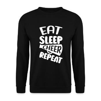 Cheerleadermädchen Cheerleading Jubel Jugend - Unisex Pullover - Schwarz - Vorne - Alina (178cm) & Michal (187cm)