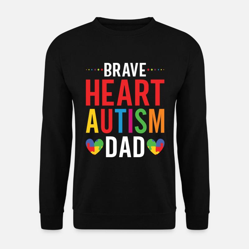 Autism Awareness Support Autistic - Unisex Sweatshirt - black