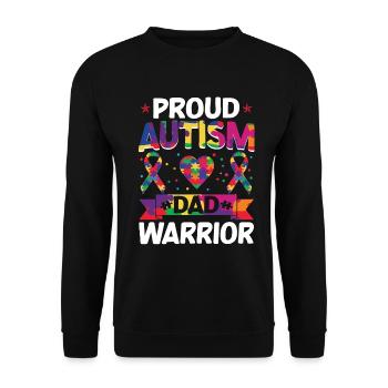 Autismusbewusstsein Unterstützen Autistische - Unisex Pullover - Schwarz - Vorne - Alina (178cm) & Michal (187cm)