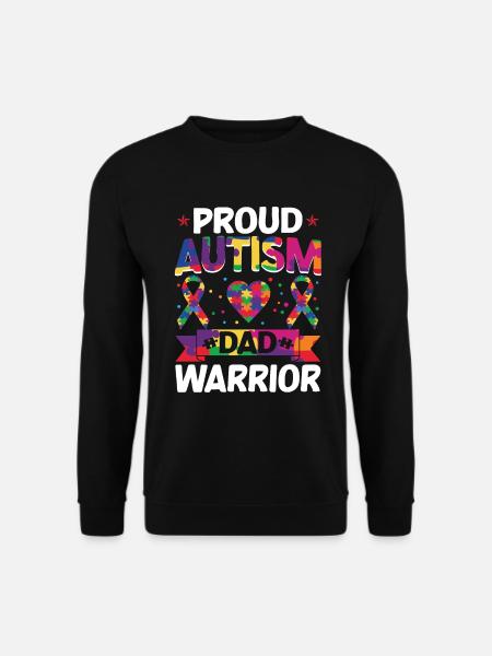 Autism Awareness Support Autistic - Unisex Sweatshirt - black