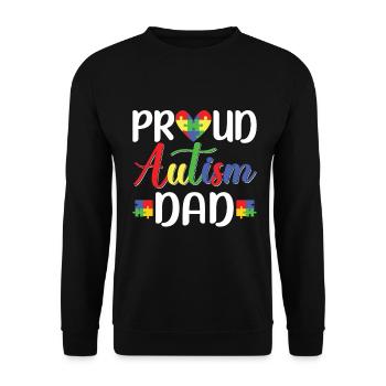 Autismusbewusstsein Unterstützen Autistische - Unisex Pullover - Schwarz - Vorne - Alina (178cm) & Michal (187cm)