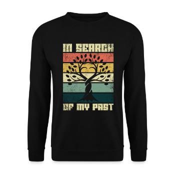 Genealogy Genetics Genealogist Ancestors - Unisex Sweatshirt - black - Front - Alina (178cm) & Michal (187cm)