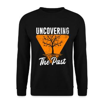 Genealogy Genetics Genealogist Ancestors - Unisex Sweatshirt - black - Front - Alina (178cm) & Michal (187cm)