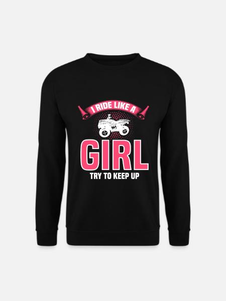 VTT Quad Bike Girl Véhicules à quatre roues motrices - Sweat-shirt Unisexe - noir
