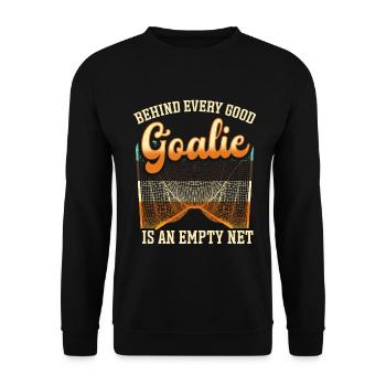 Lacrosse Torwart Lacrosse Handschuhe Kleben Locker - Unisex Pullover - Schwarz - Vorne - Alina (178cm) & Michal (187cm)