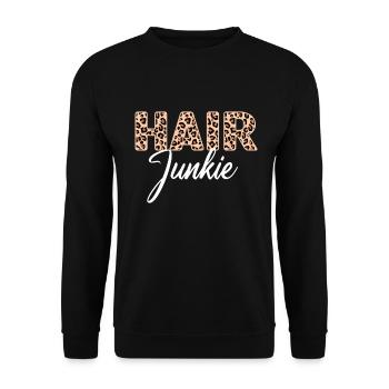 Hairstylist Hair Salon Kosmetologie - Unisex Pullover - Schwarz - Vorne - Alina (178cm) & Michal (187cm)