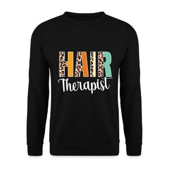 Hairstylist Hair Salon Kosmetologie - Unisex Pullover - Schwarz - Vorne - Alina (178cm) & Michal (187cm)