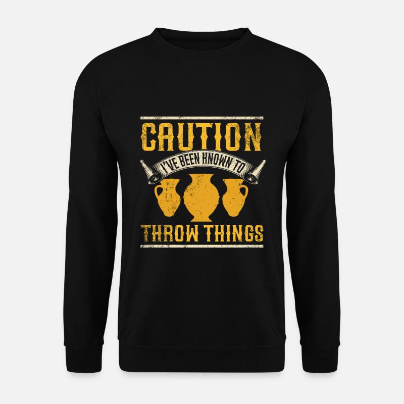 Ceramic Pottery Sculpture - Unisex Sweatshirt - black