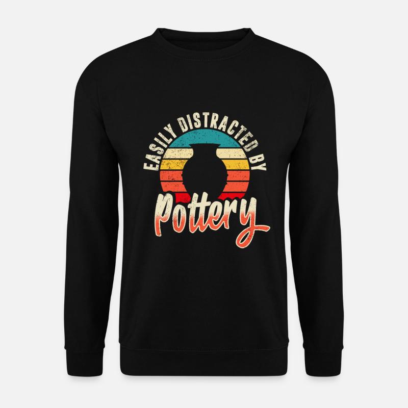 Ceramic Pottery Sculpture - Unisex Sweatshirt - black