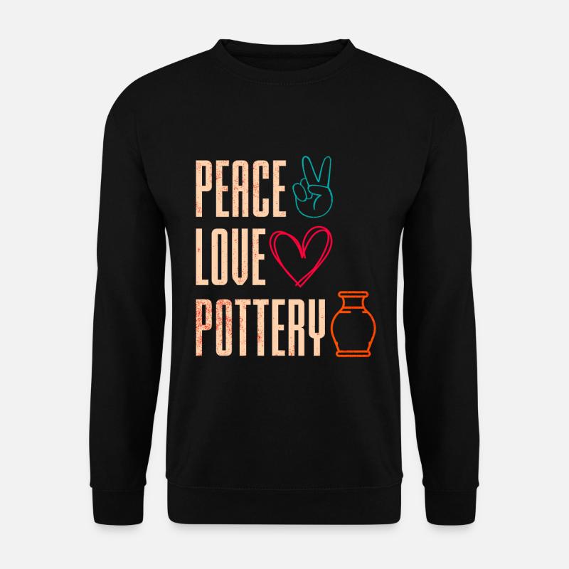 Ceramic Pottery Sculpture - Unisex Sweatshirt - black