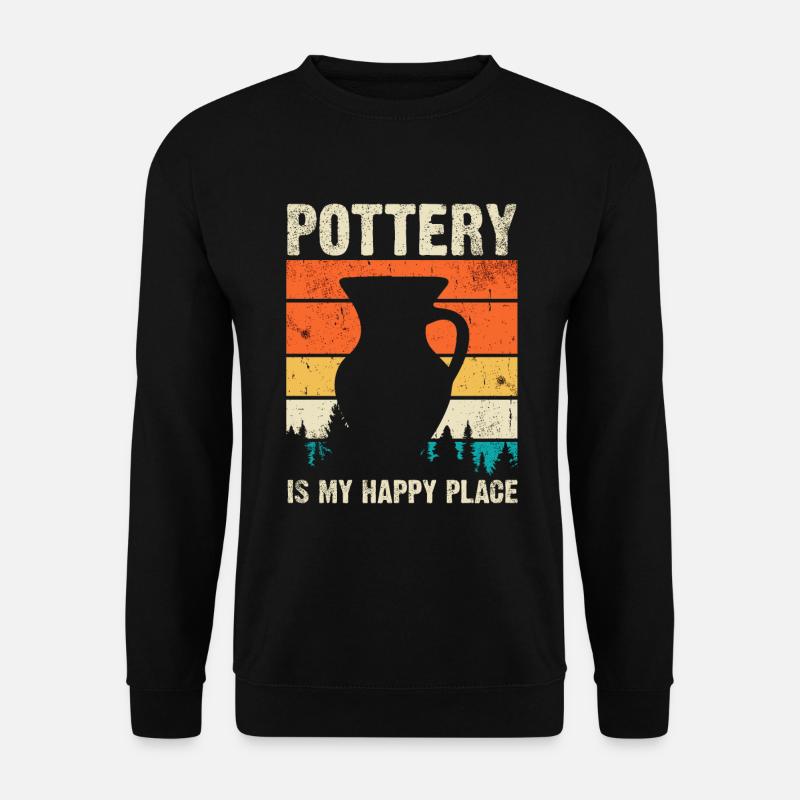 Ceramic Pottery Sculpture - Unisex Sweatshirt - black