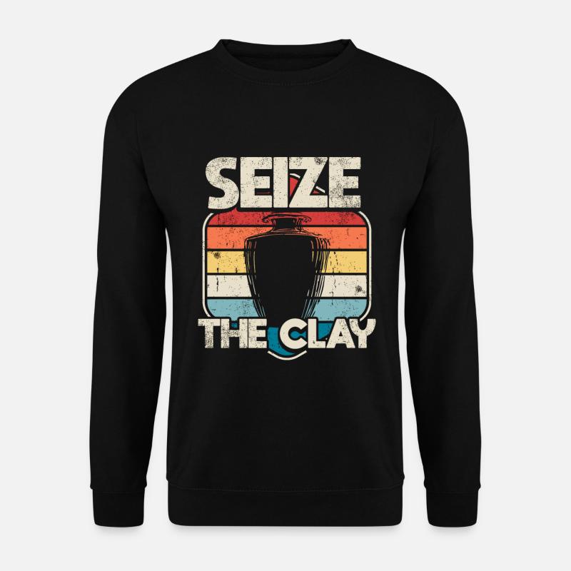 Ceramic Pottery Sculpture - Unisex Sweatshirt - black