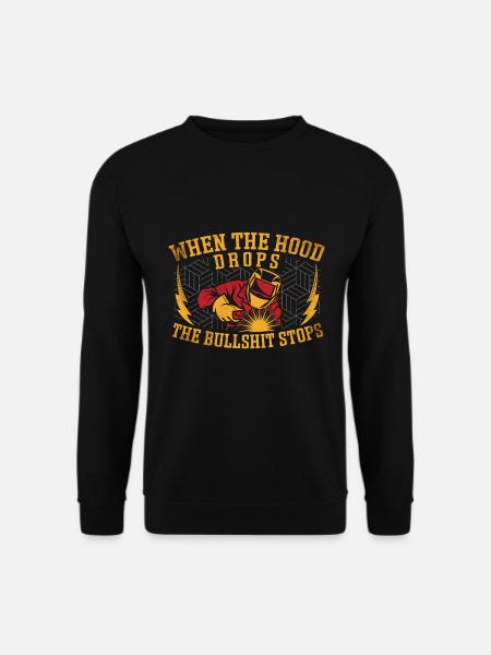 Schweißschweißarbeiterin Metallbearbeitungs - Unisex Pullover - Schwarz