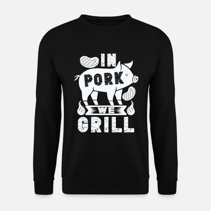 Grill Grillgrill Schweinefleisch - Unisex Pullover - Schwarz