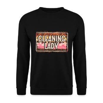 Housekeeping Week Geschenke Reinigungsliebhaber - Unisex Pullover - Schwarz - Vorne - Alina (178cm) & Michal (187cm)