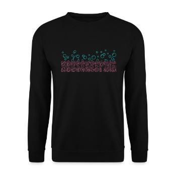 Housekeeping Week Geschenke Reinigungsliebhaber - Unisex Pullover - Schwarz - Vorne - Alina (178cm) & Michal (187cm)