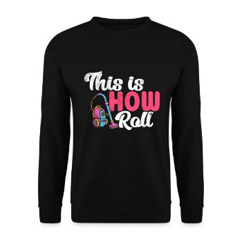 Housekeeping Week Geschenke Reinigungsliebhaber - Unisex Pullover - Schwarz - Vorne - Alina (178cm) & Michal (187cm)