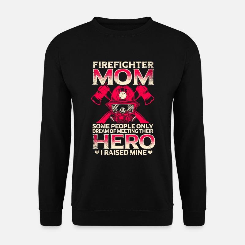 Mère pompier Mère pompier - Sweat-shirt Unisexe - noir