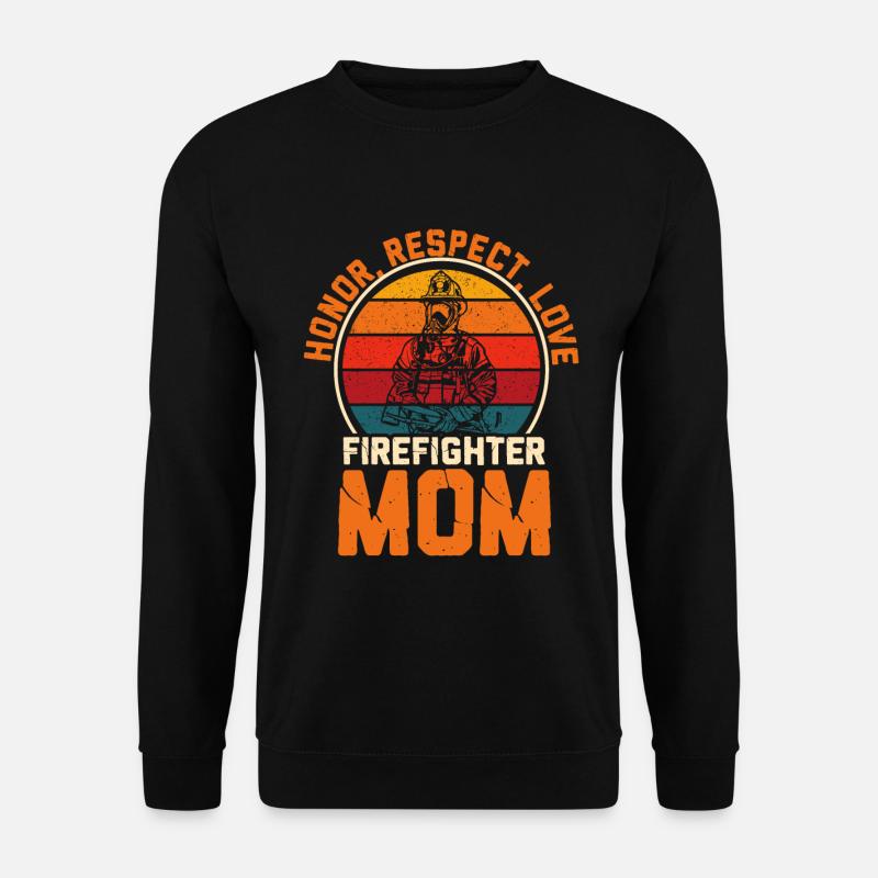 Mère pompier Mère pompier - Sweat-shirt Unisexe - noir