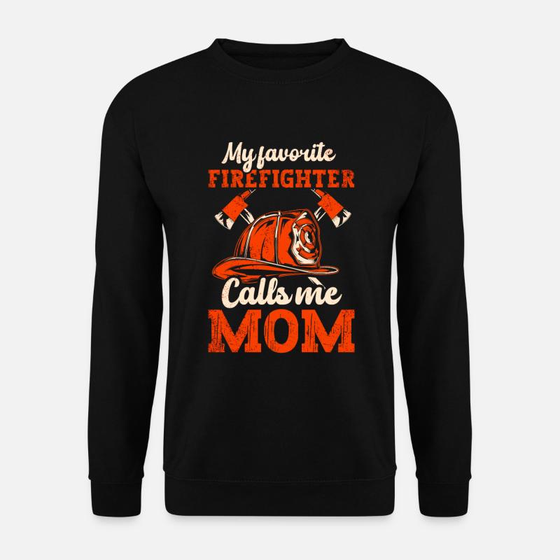 Mère pompier Mère pompier - Sweat-shirt Unisexe - noir