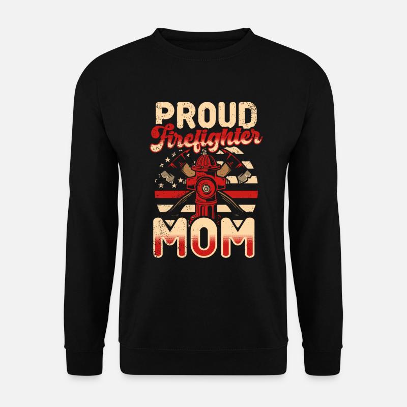 Mère pompier Mère pompier - Sweat-shirt Unisexe - noir