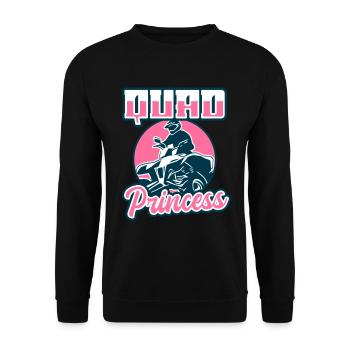 Quadgirl ATV 4 Wheeler Off Roading Lover - Unisex Pullover - Schwarz - Vorne - Alina (178cm) & Michal (187cm)