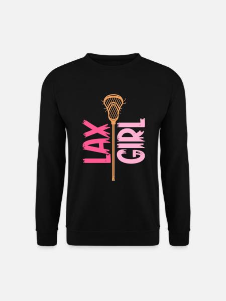 Lacrosse Girl Lax Girl Spieler Frauen - Unisex Pullover - Schwarz