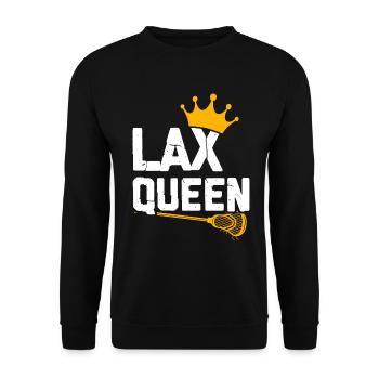 Lacrosse Girl Lax Girl Spieler Frauen - Unisex Pullover - Schwarz - Vorne - Alina (178cm) & Michal (187cm)
