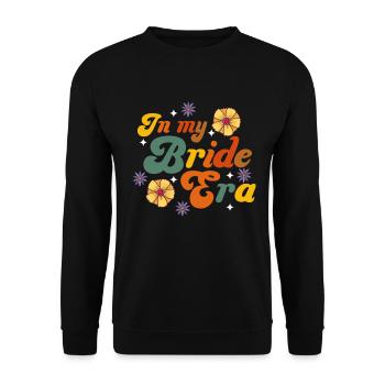 Groovy Bride Bachelorette Bridal Shower - Unisex Sweatshirt - black - Front - Alina (178cm) & Michal (187cm)