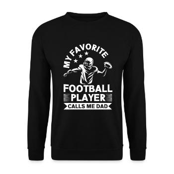 Soccer Dad Proud Soccer Dad Father's Day - Unisex Sweatshirt - black - Front - Alina (178cm) & Michal (187cm)