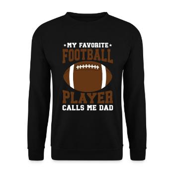 Soccer Dad Proud Soccer Dad Father's Day - Unisex Sweatshirt - black - Front - Alina (178cm) & Michal (187cm)