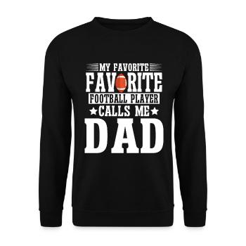 Soccer Dad Proud Soccer Dad Father's Day - Unisex Sweatshirt - black - Front - Alina (178cm) & Michal (187cm)