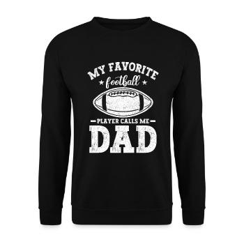 Soccer Dad Proud Soccer Dad Father's Day - Unisex Sweatshirt - black - Front - Alina (178cm) & Michal (187cm)