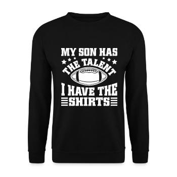 Soccer Dad Proud Soccer Dad Father's Day - Unisex Sweatshirt - black - Front - Alina (178cm) & Michal (187cm)