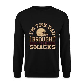 Soccer Dad Proud Soccer Dad Father's Day - Unisex Sweatshirt - black - Front - Alina (178cm) & Michal (187cm)
