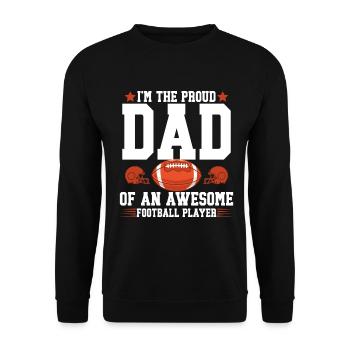 Soccer Dad Proud Soccer Dad Father's Day - Unisex Sweatshirt - black - Front - Alina (178cm) & Michal (187cm)
