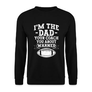 Soccer Dad Proud Soccer Dad Father's Day - Unisex Sweatshirt - black - Front - Alina (178cm) & Michal (187cm)