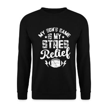 Soccer Dad Proud Soccer Dad Father's Day - Unisex Sweatshirt - black - Front - Alina (178cm) & Michal (187cm)
