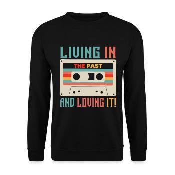 Fille garçon enfants 70 s 80 s 90 s Disco Costume tenue - Sweat-shirt Unisexe - noir - Devant - Alina (178cm) & Michal (187cm)