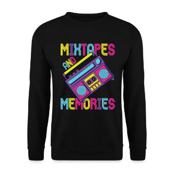 Fille garçon enfants 70 s 80 s 90 s Disco Costume tenue - Sweat-shirt Unisexe - noir - Devant - Alina (178cm) & Michal (187cm)
