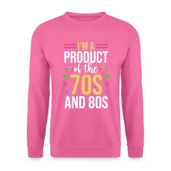 Fille garçon enfants 70 s 80 s 90 s Disco Costume tenue - Sweat-shirt Unisexe - rose - Devant