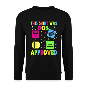Fille garçon enfants 70 s 80 s 90 s Disco Costume tenue - Sweat-shirt Unisexe - noir - Devant - Alina (178cm) & Michal (187cm)