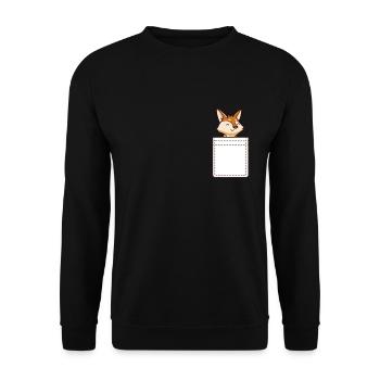 Fennec Fox Cute Fennec Foxes Fennec Animal - Unisex Sweatshirt - black - Front - Alina (178cm) & Michal (187cm)