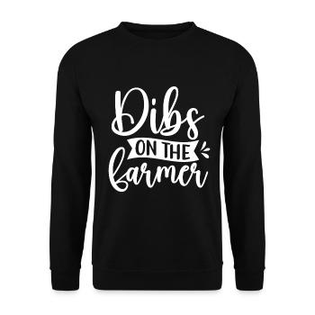 Ferme Femme Ferme Petite amie Agriculteurs Femme Campagne Ferme - Sweat-shirt Unisexe - noir - Devant - Alina (178cm) & Michal (187cm)