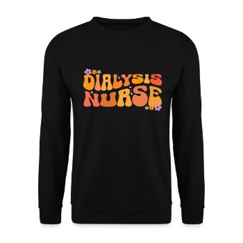 Dialyse Techniker Krankenschwester - Unisex Pullover - Schwarz - Vorne - Alina (178cm) & Michal (187cm)