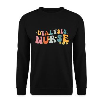 Dialyse Techniker Krankenschwester - Unisex Pullover - Schwarz - Vorne - Alina (178cm) & Michal (187cm)