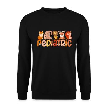 Pediatric Nurse Picu Peds - Unisex Sweatshirt - black - Front - Alina (178cm) & Michal (187cm)
