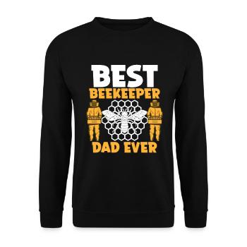Bee Father Honey Beekeeper Father Beekeeper - Unisex Sweatshirt - black - Front - Alina (178cm) & Michal (187cm)