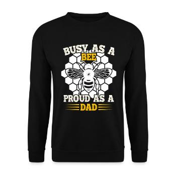 Bee Father Honey Beekeeper Father Beekeeper - Unisex Sweatshirt - black - Front - Alina (178cm) & Michal (187cm)